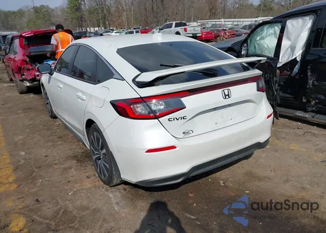 2024 Honda Civic Ex-L z USA, uszkodzony, nr VIN 19XFL1H71RE027446